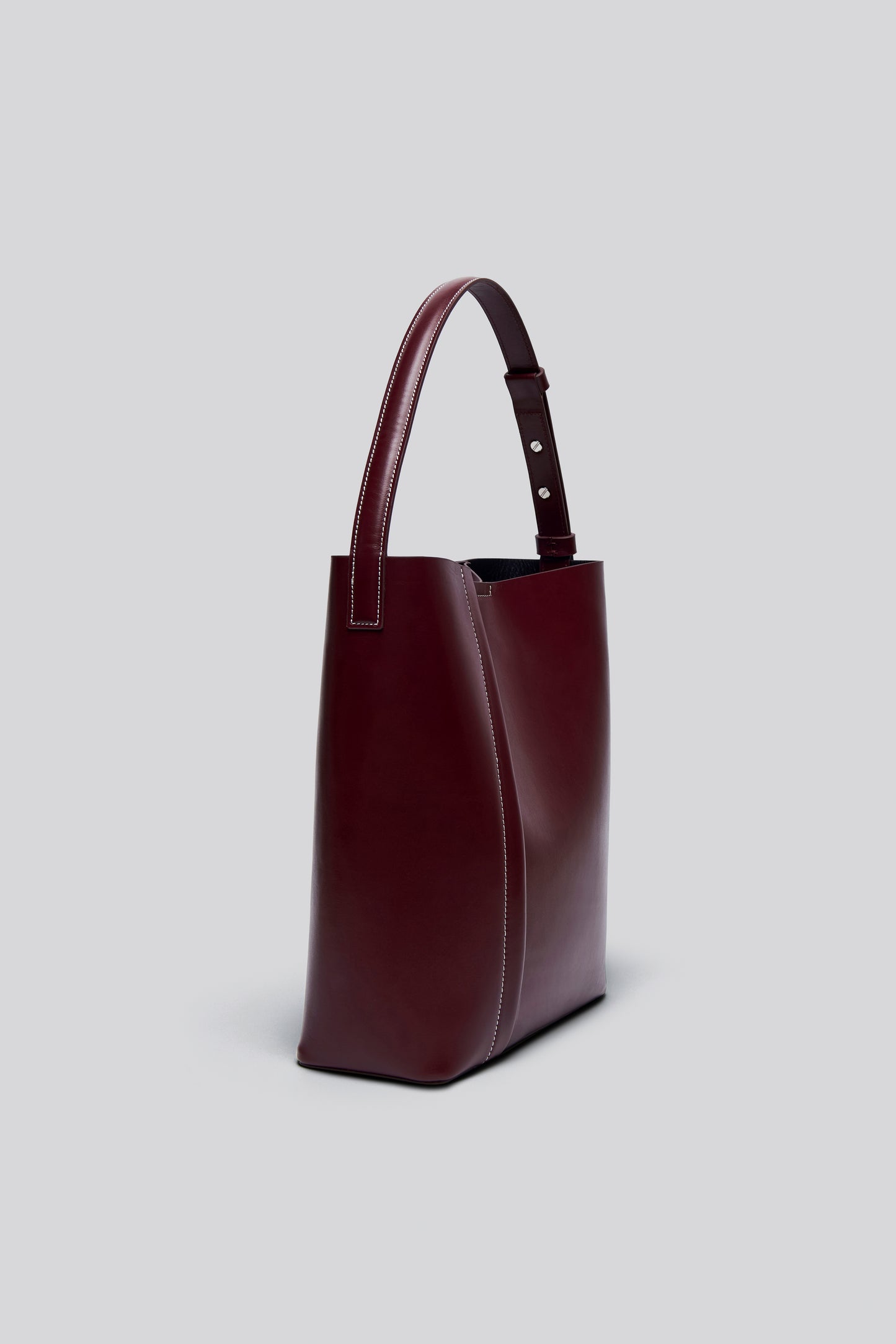 LARGE TOTE PLISSÉ BURGUNDY